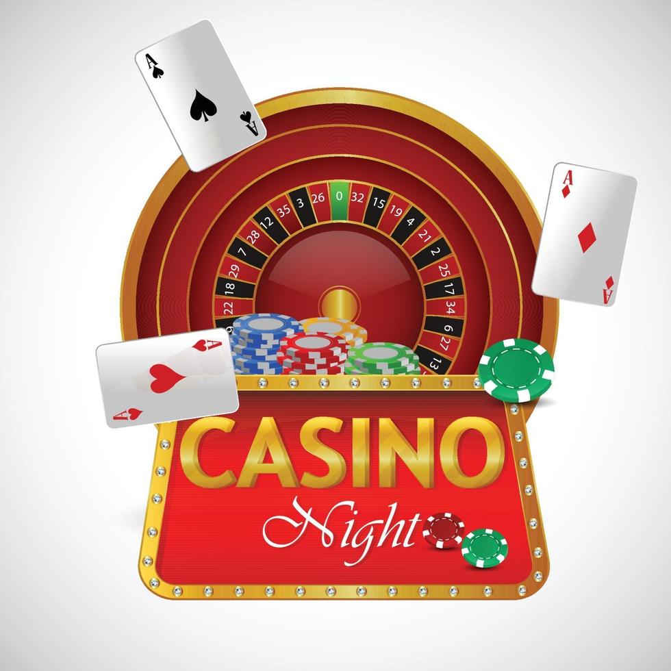 realistische illustratie van casino gokspel en achtergrond vector