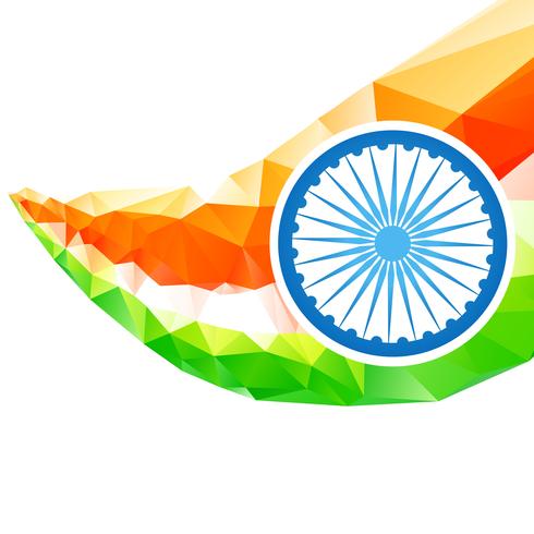 artistieke Indiase vlag vector