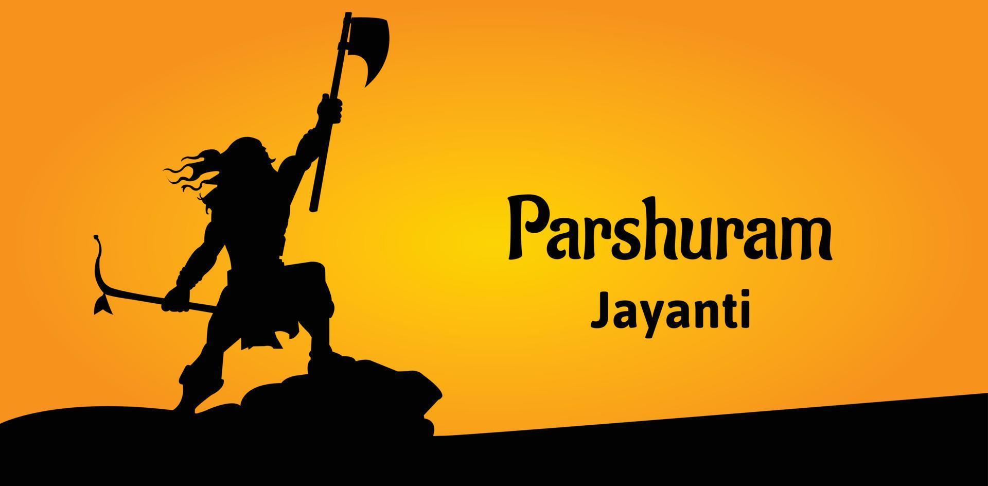 parshuram Jayanti heer parasurama Indisch Hindoe festival viering vector illustraties