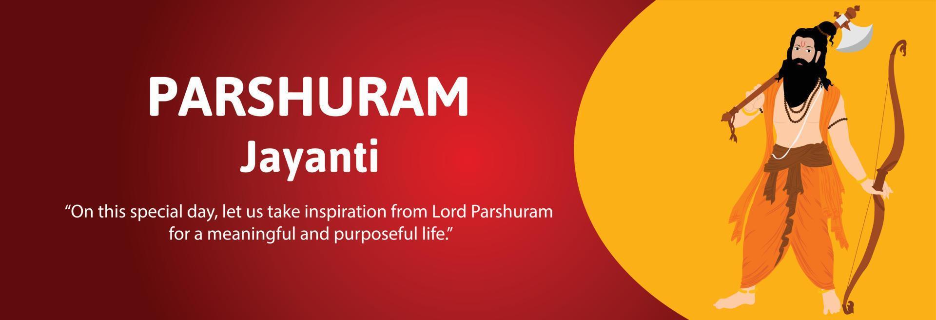 parshuram Jayanti heer parasurama Indisch Hindoe festival viering vector illustraties