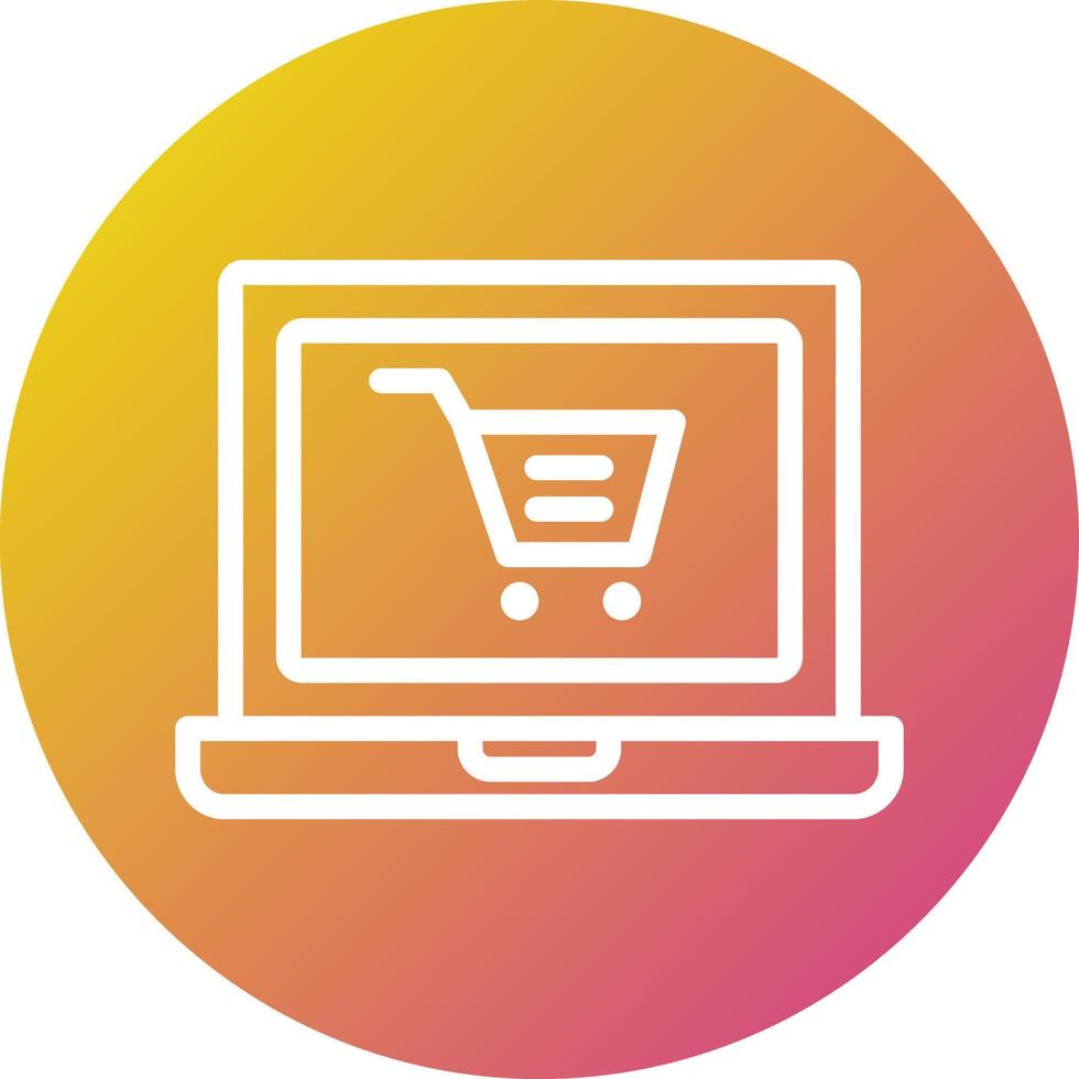 online winkelen vector pictogram ontwerp illustratie