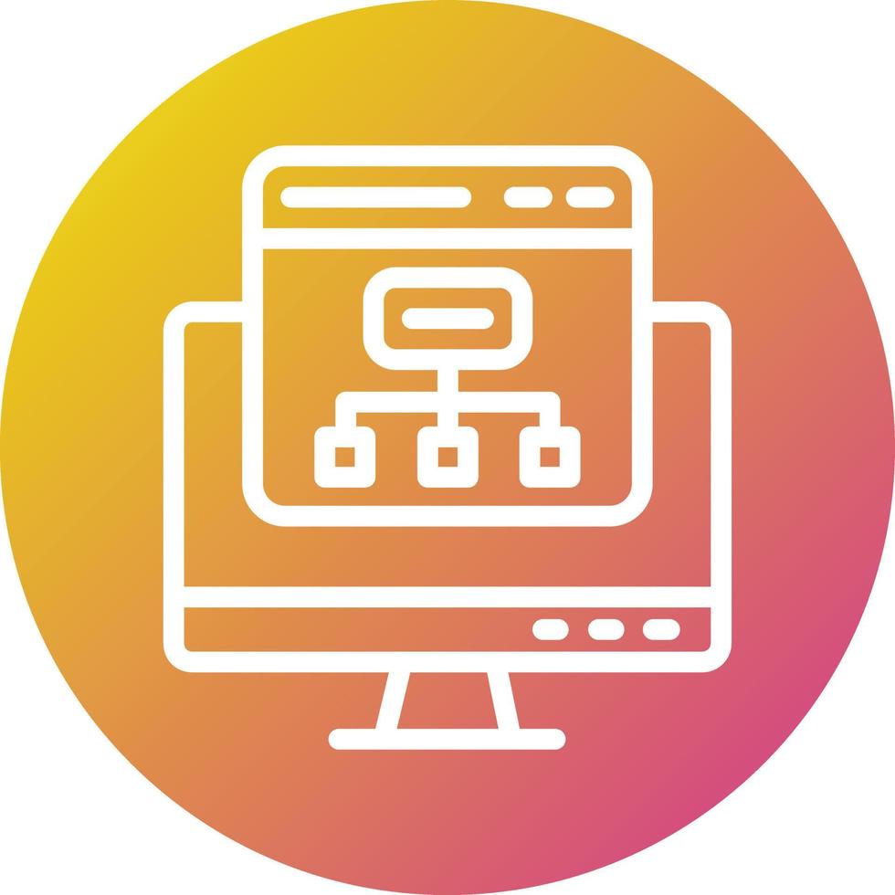 sitemap vector pictogram ontwerp illustratie