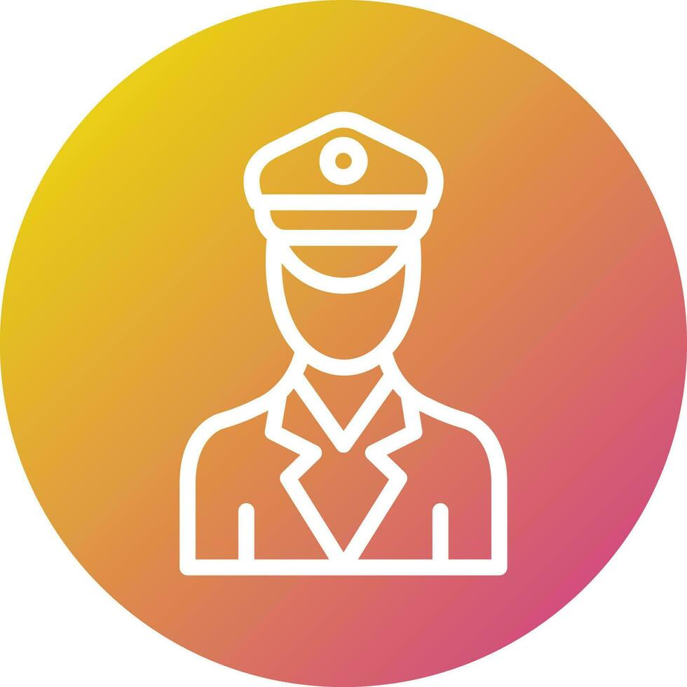 officier vector pictogram ontwerp illustratie