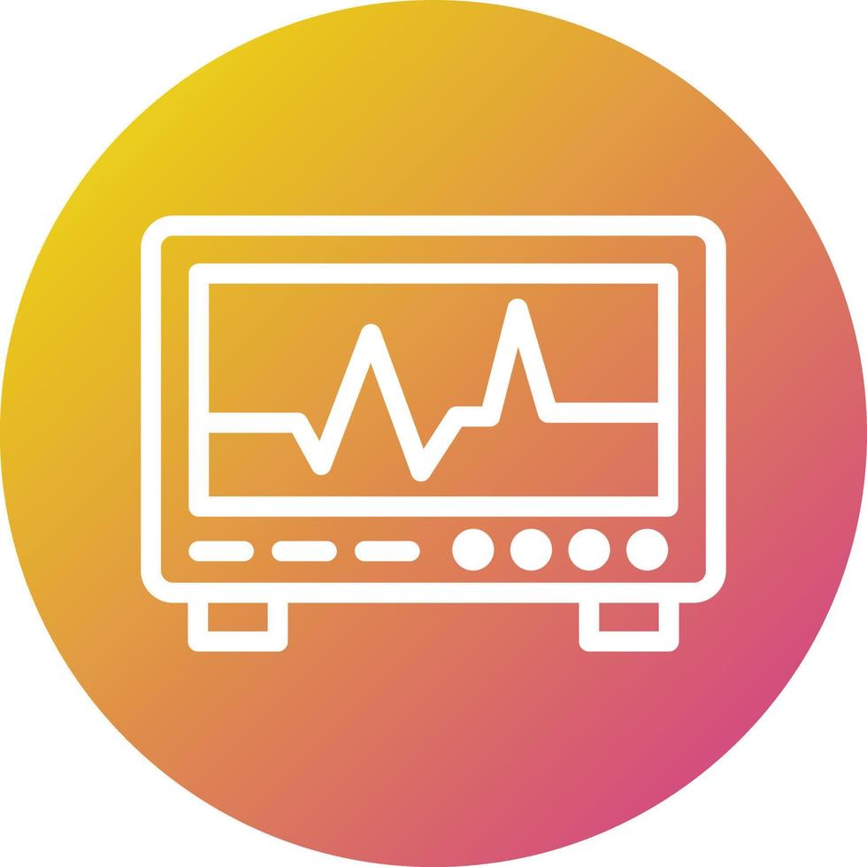 ecg monitor vector pictogram ontwerp illustratie