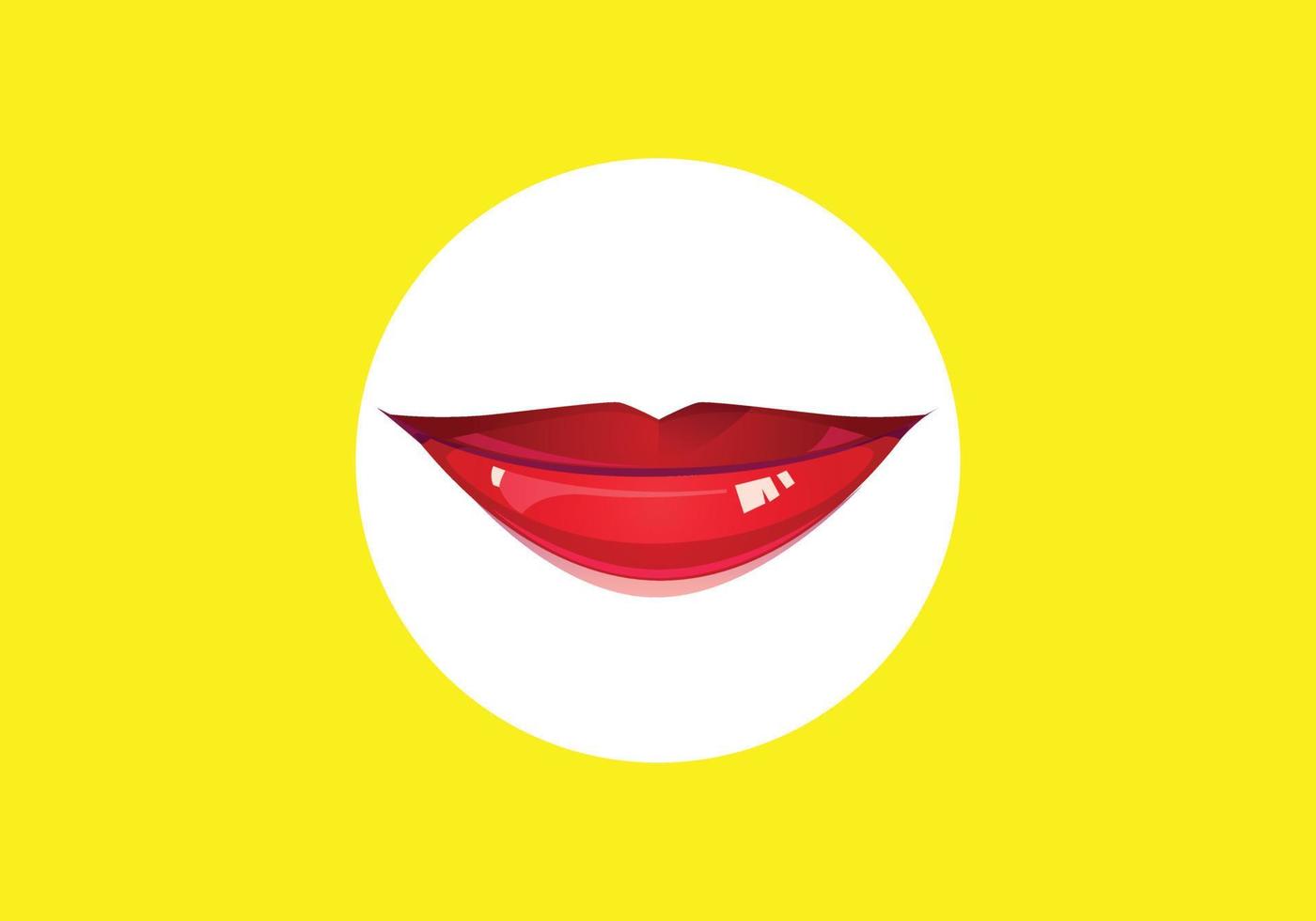 deze is een rood lippen ontwerp vector