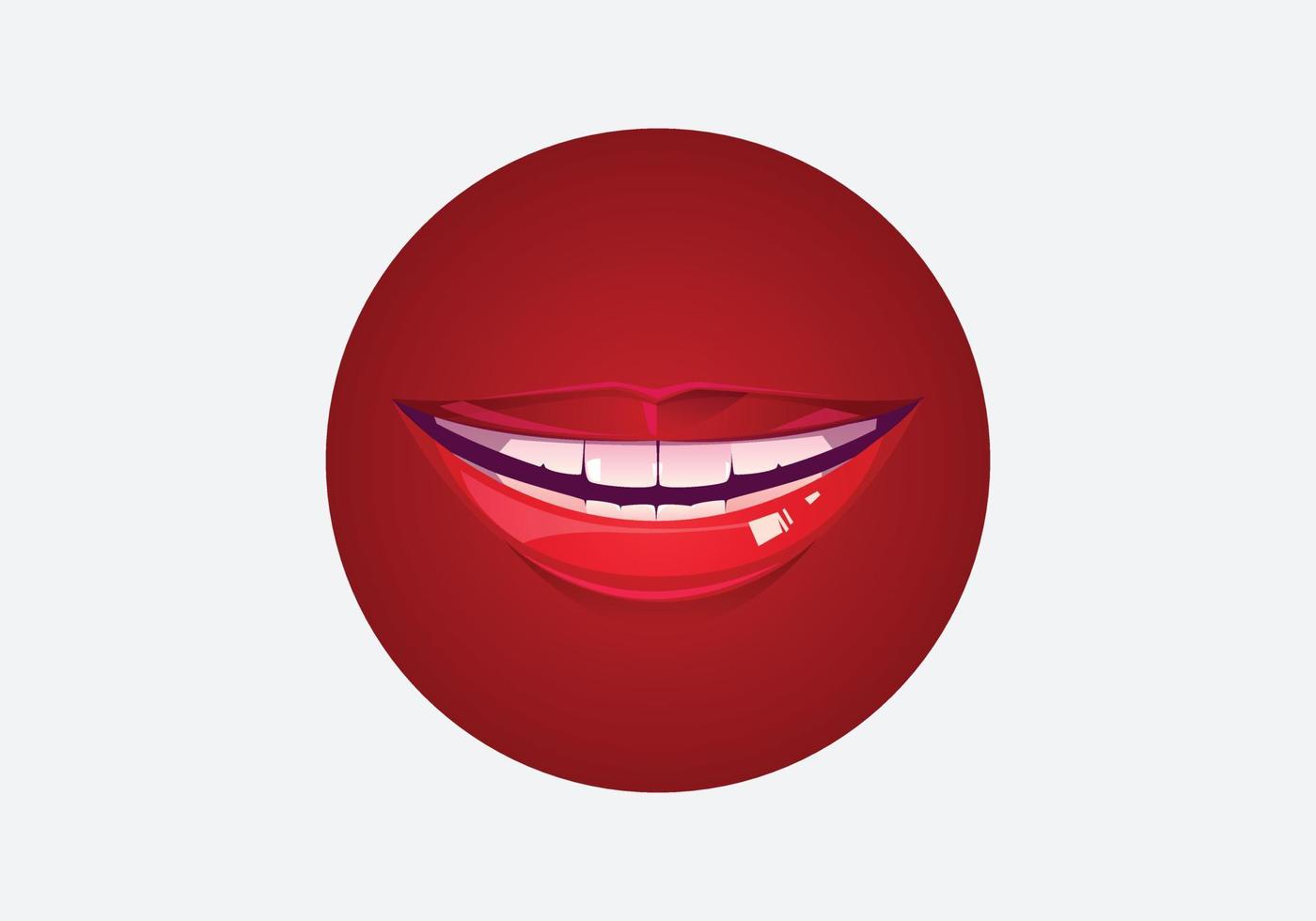 deze is een rood lippen ontwerp vector