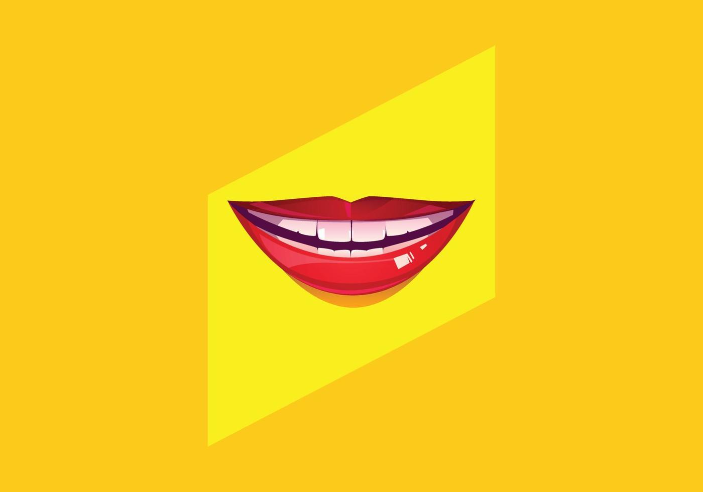 deze is een rood lippen ontwerp vector