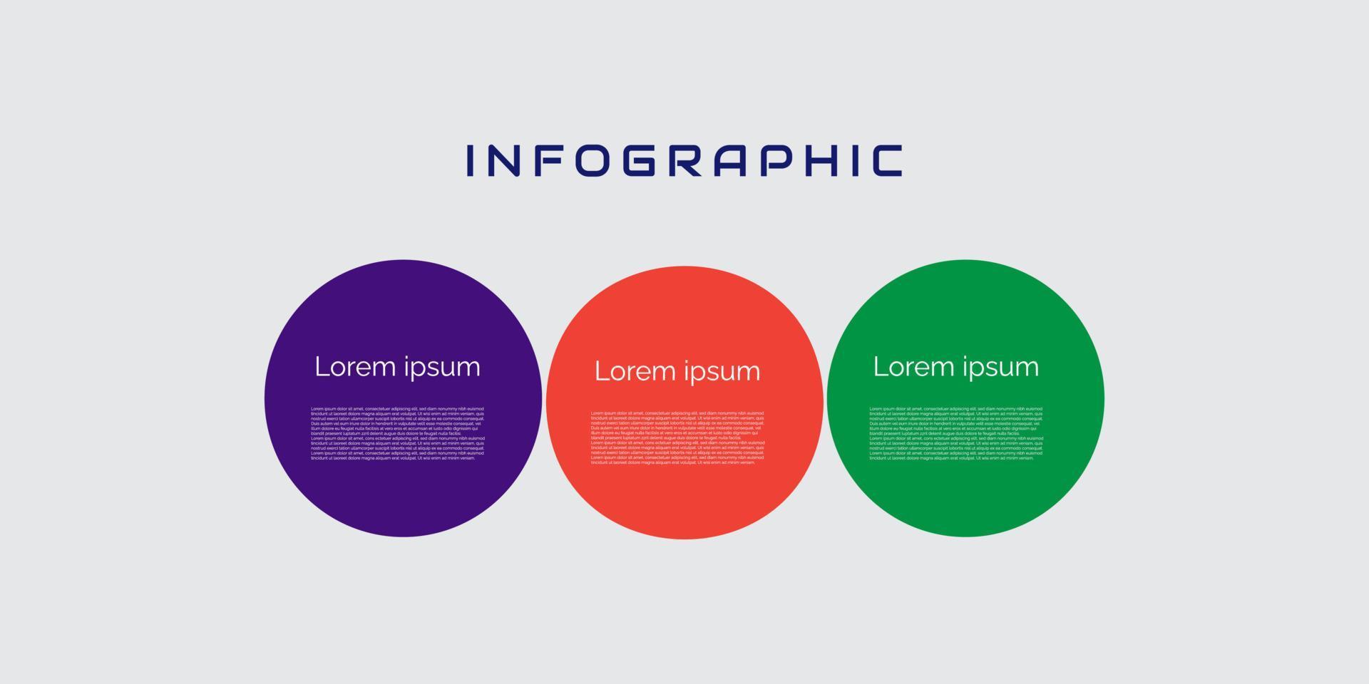 infographic ontwerp met 3 keuzes of stappen. kan worden gebruikt voor werkwijze diagrammen, presentaties, en meer. vector