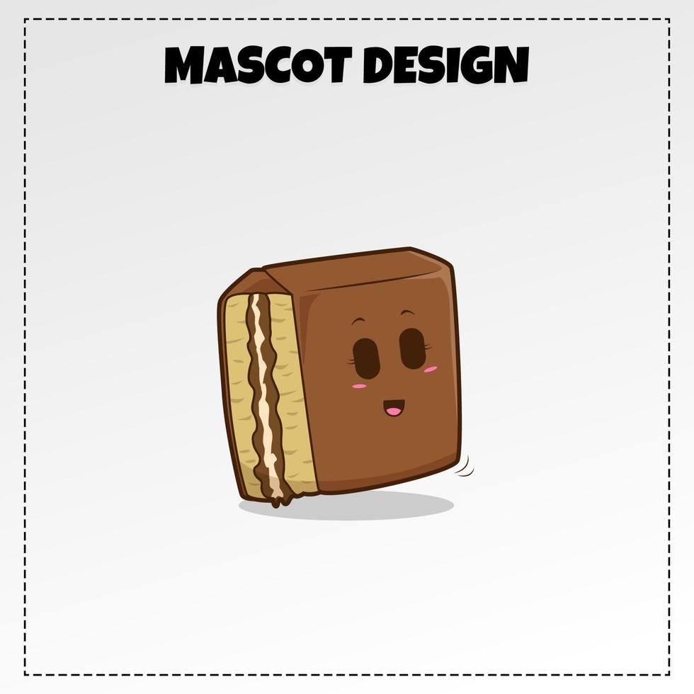 Indonesisch voedsel martabak logo mascotte illustratie vector ontwerp