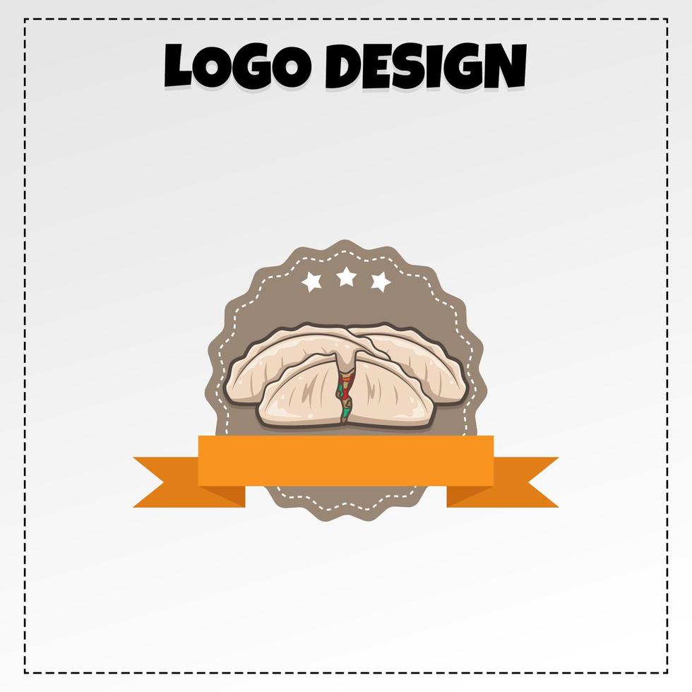 Indonesisch voedsel cireng logo mascotte illustratie vector ontwerp