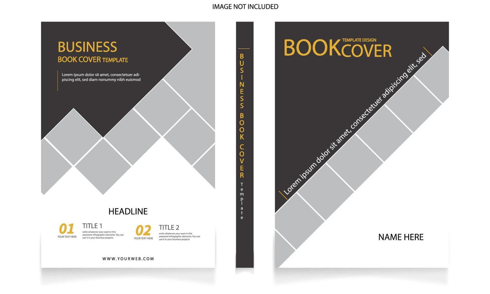 boek Hoes professioneel bedrijf boek Hoes folder brochure poster ontwerp vector