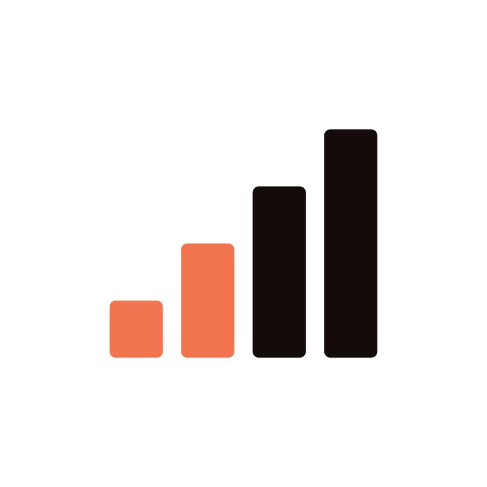 vector icoon concept van kan worden gezien net zo een staafdiagram of mobiel signaal. kan worden gebruikt voor bedrijf, bedrijf, zakelijk, bankieren, economie, opleiding, statistieken. kan worden voor web, website, poster, mobiel apps