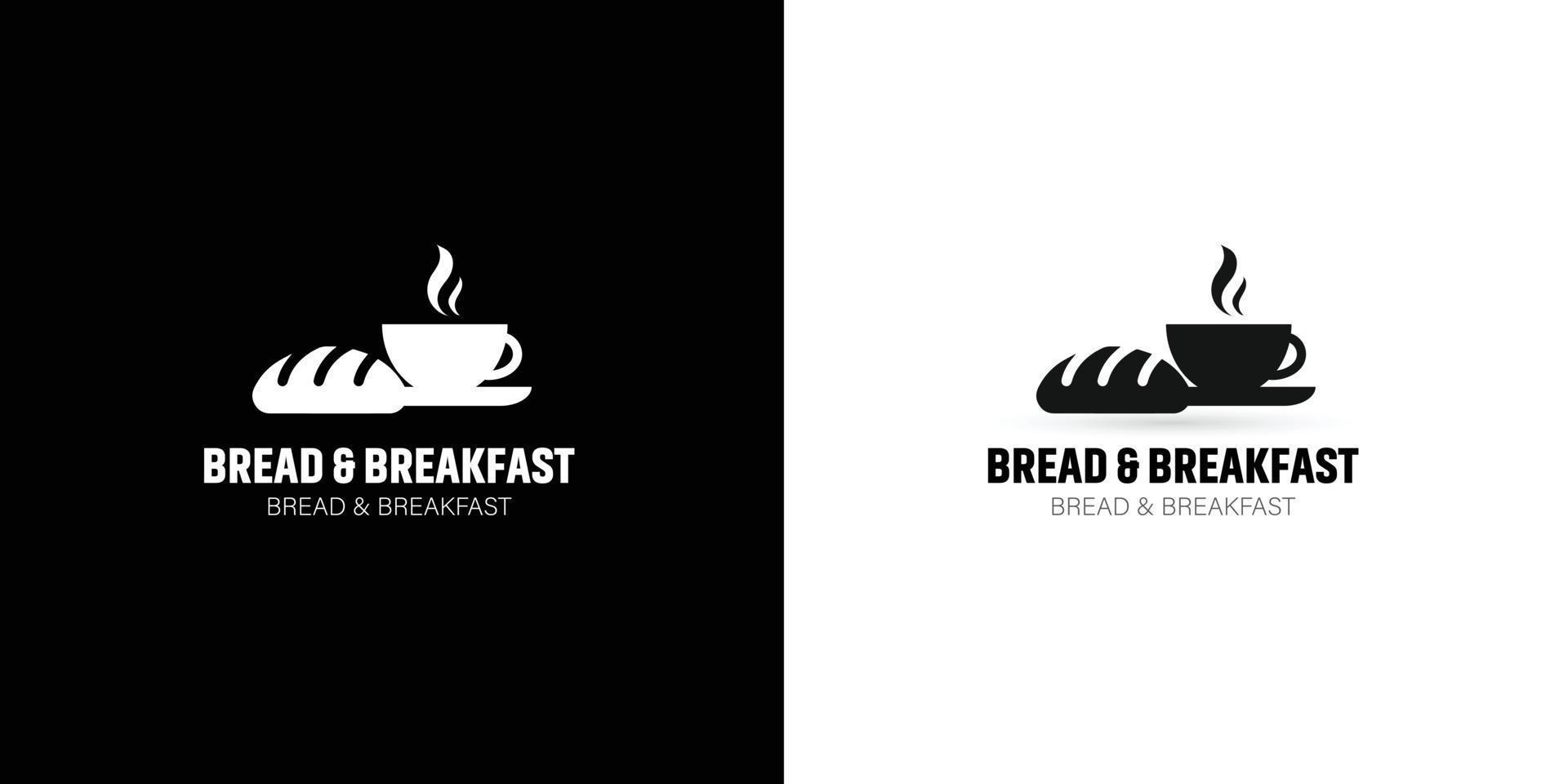vector ontbijt icoon, logo. koffie en geroosterd brood. premie kwaliteit grafisch ontwerp. modern tekens, schets symbolen