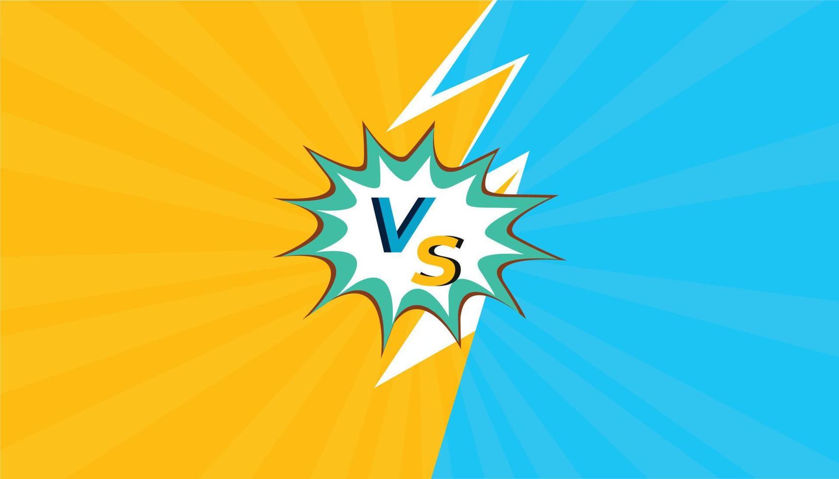 versus vs ontwerp sjabloon voor gaming vector