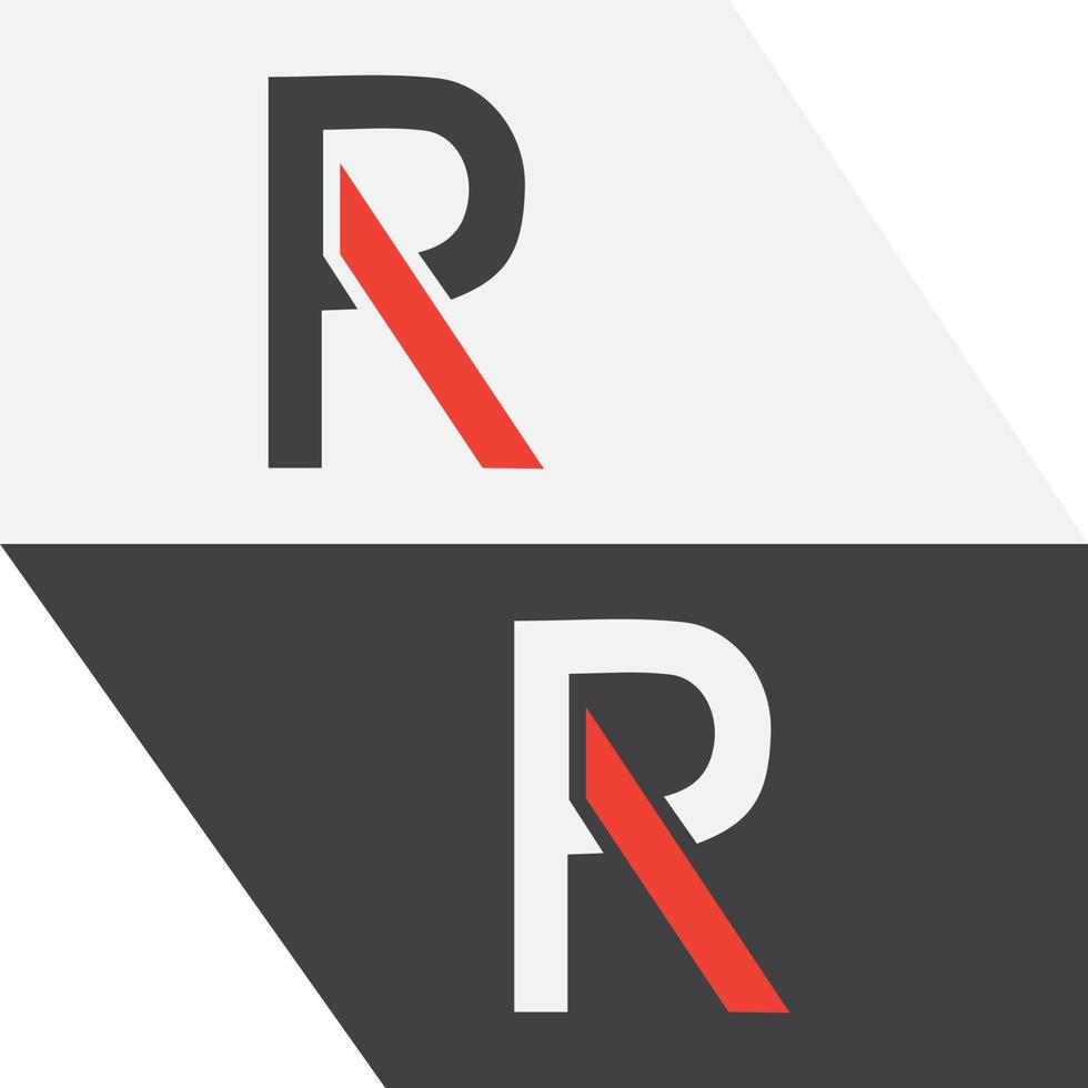 creatief r-logo vector