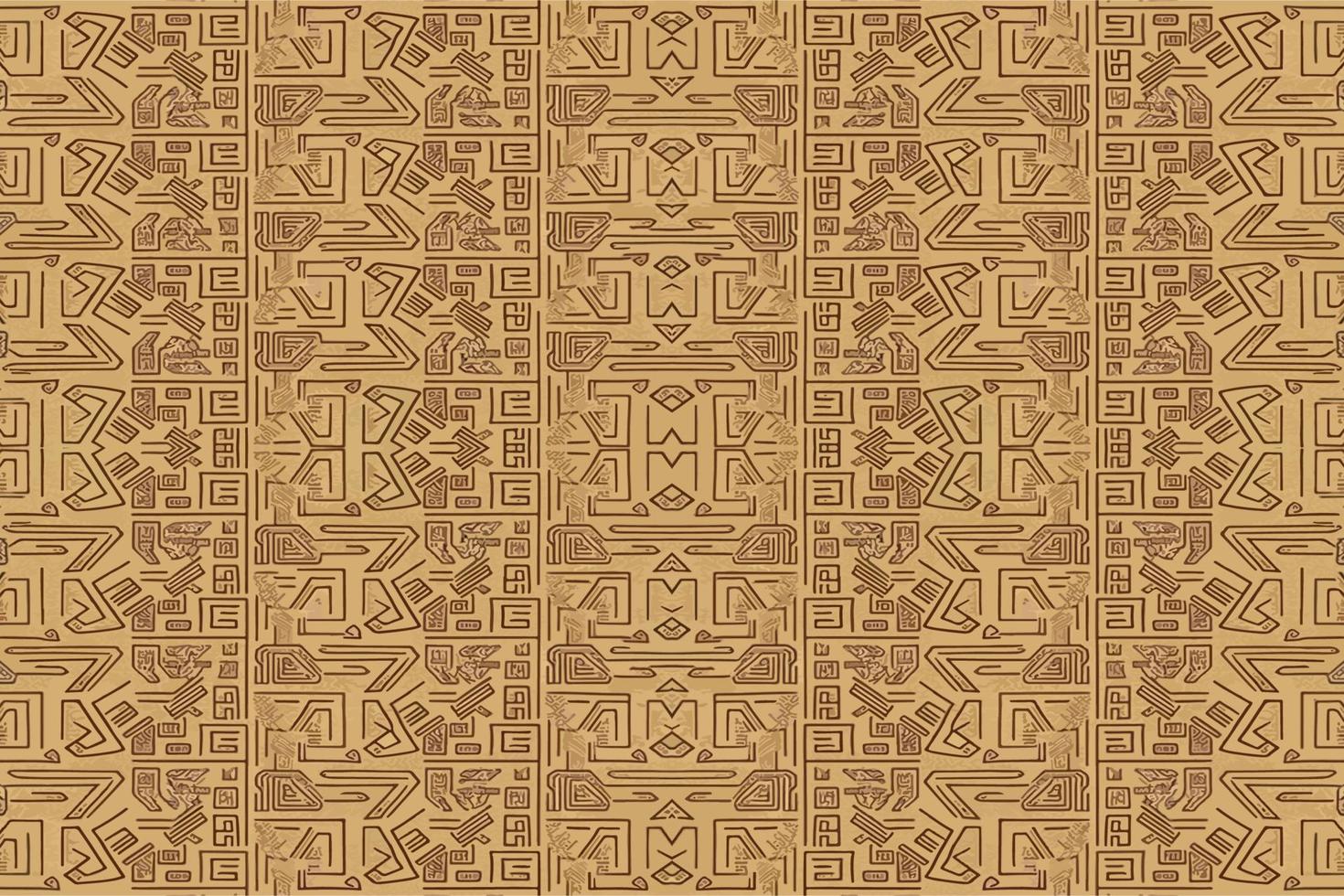 Egyptische hiërogliefen etnisch patroon. abstract traditioneel volk antiek tribal zigzag grafisch lijn. structuur textiel kleding stof etnisch Egyptische patronen vector. overladen elegant luxe wijnoogst retro stijl. vector