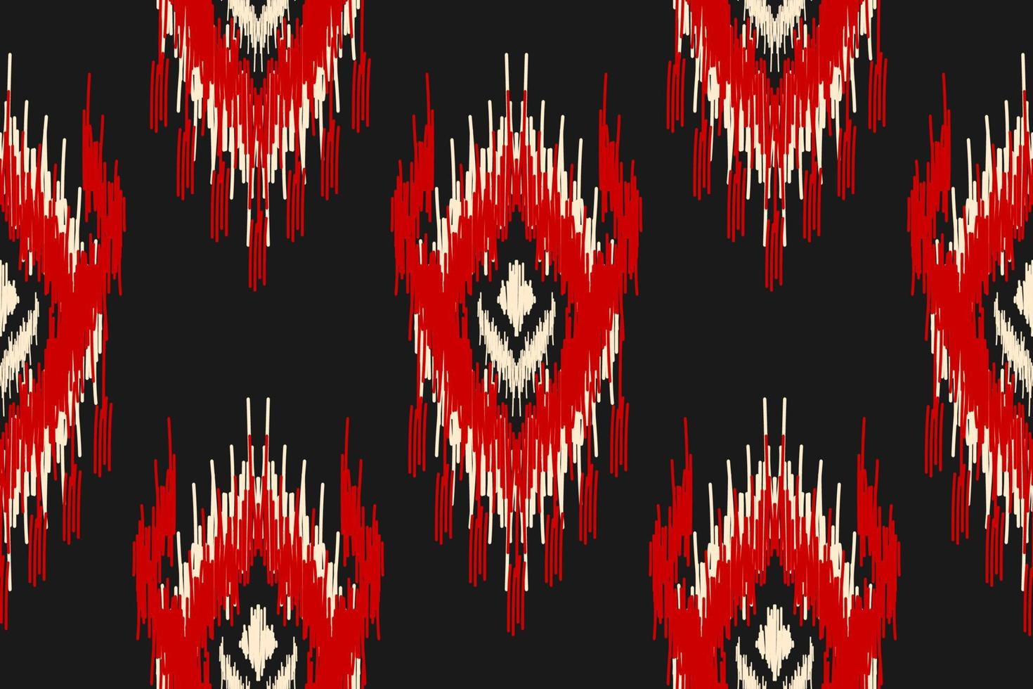 kleding stof ikat patroon kunst. meetkundig etnisch naadloos patroon traditioneel. Amerikaans, Mexicaans stijl. vector