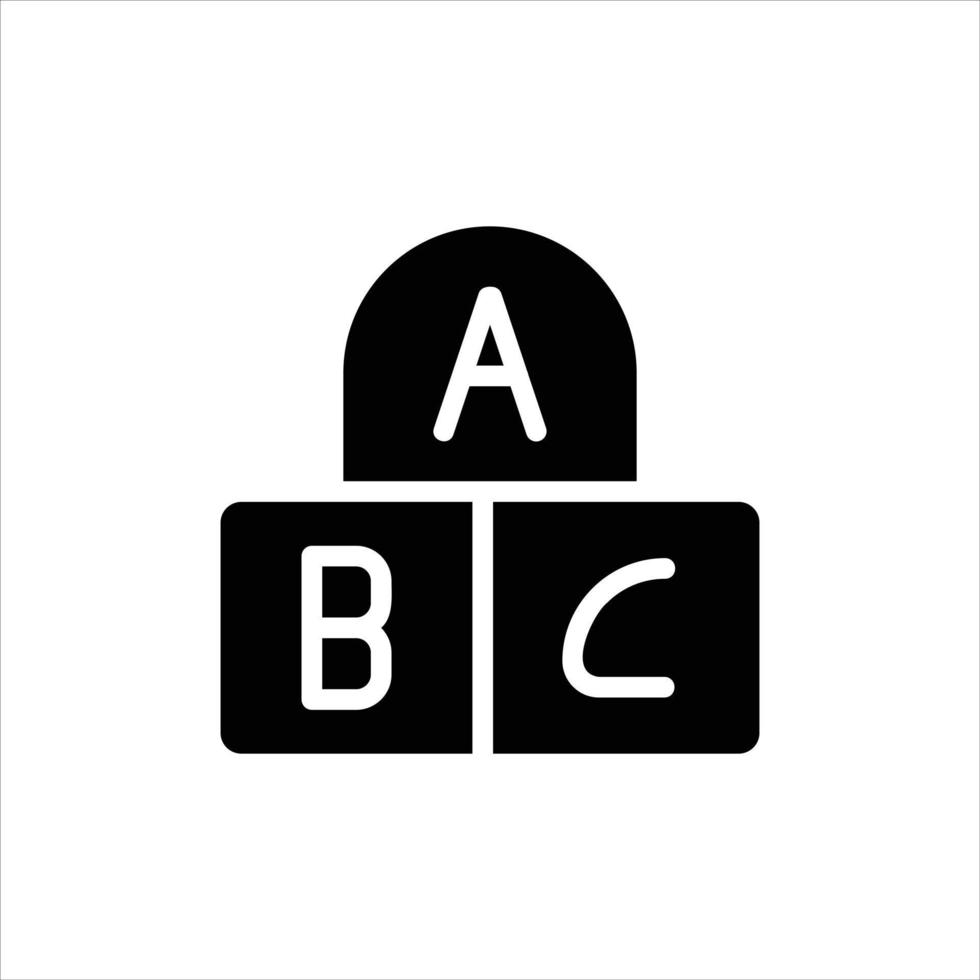 alfabet icoon met geïsoleerd vector en transparant achtergrond