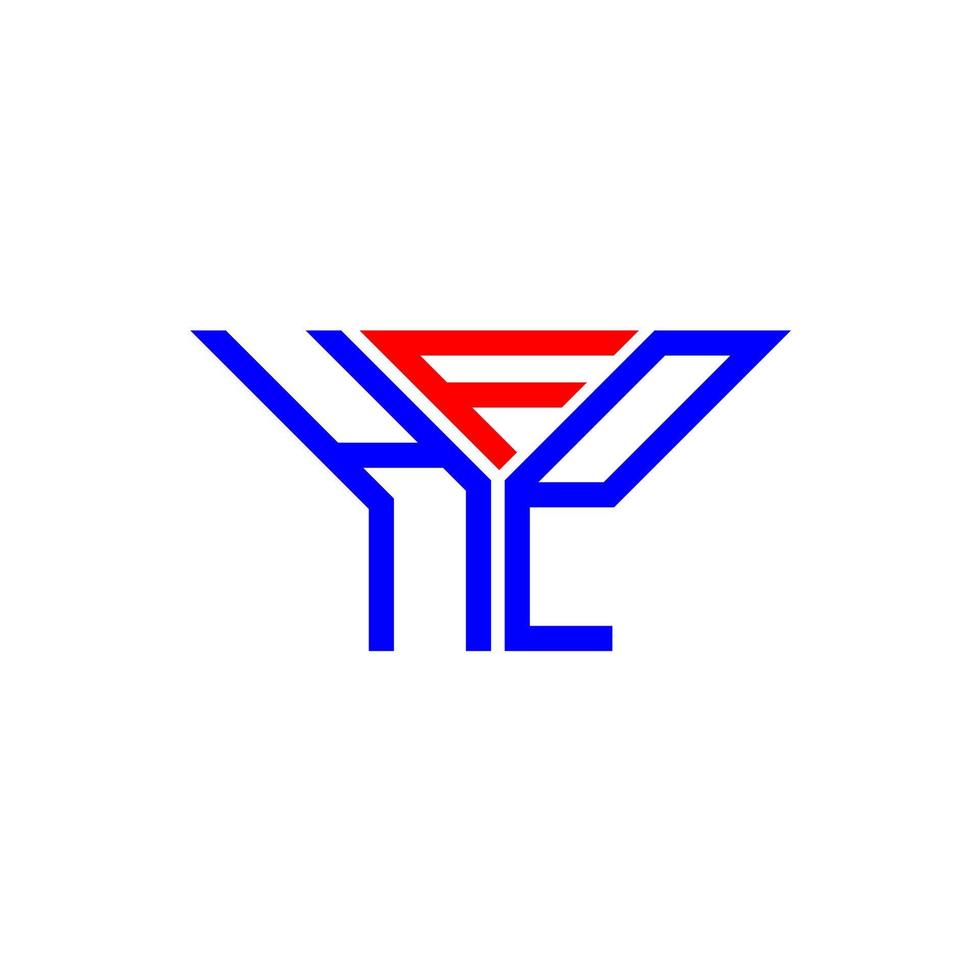 hfp brief logo creatief ontwerp met vector grafisch, hfp gemakkelijk en modern logo.