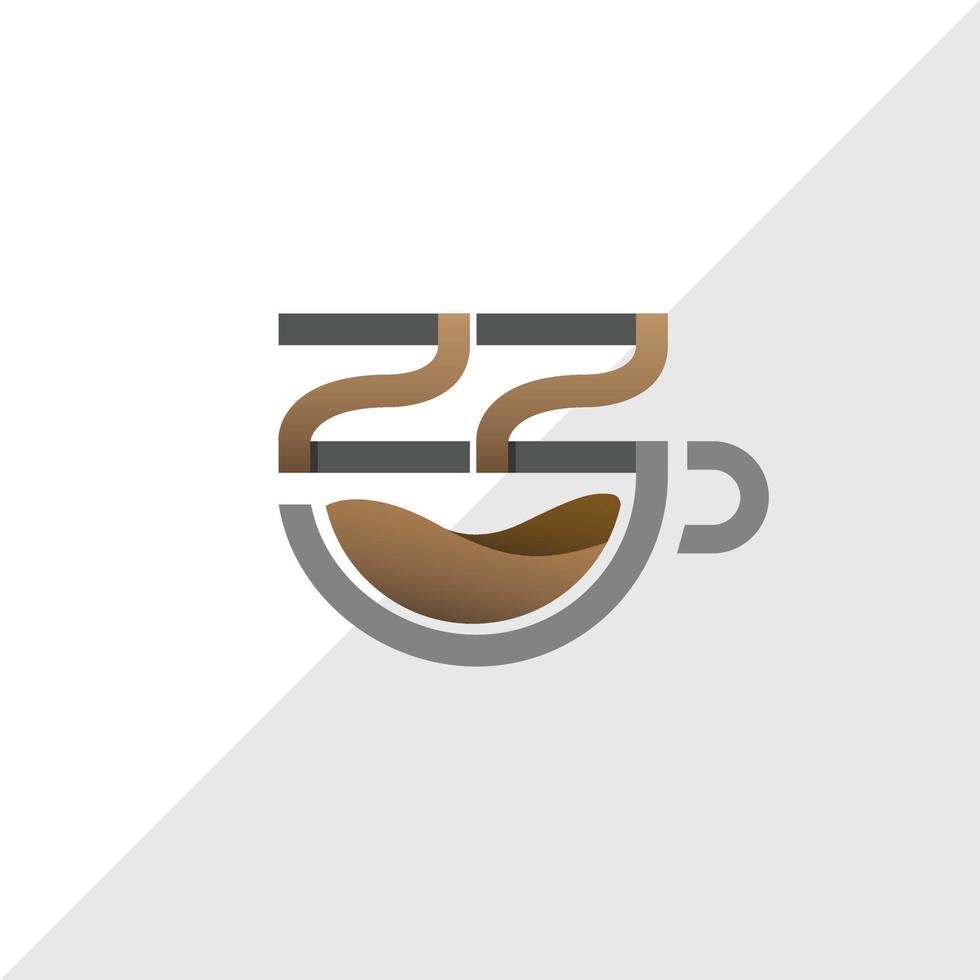 koffiekopje logo vector