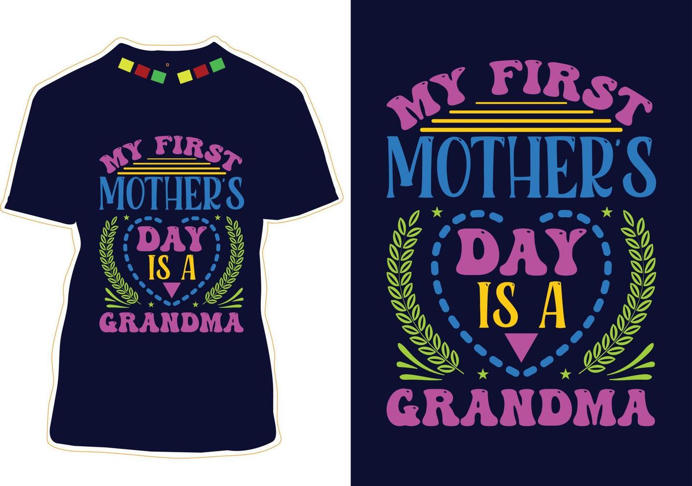 gelukkig moeders dag t-shirt ontwerp vector