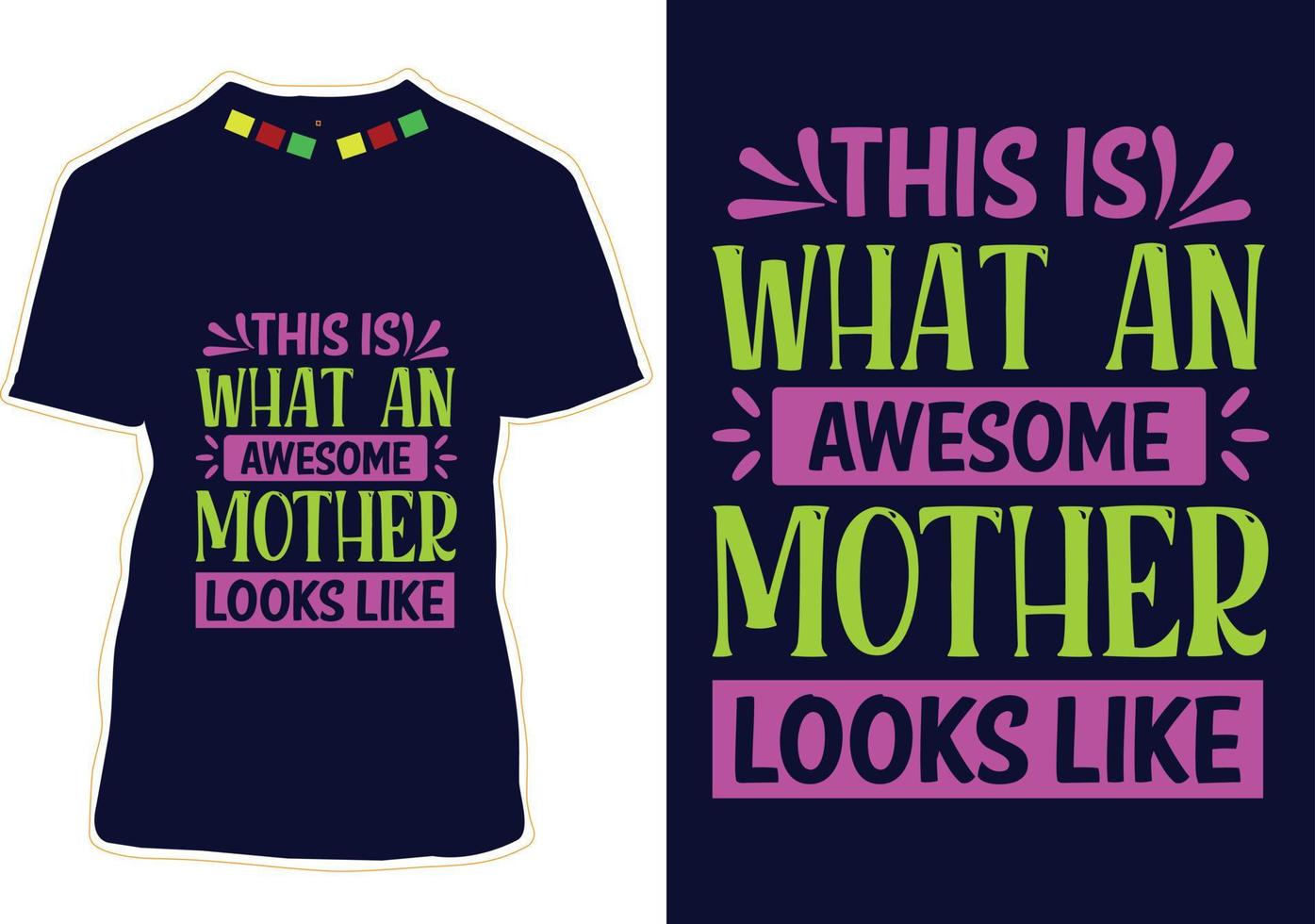 gelukkig moeders dag t-shirt ontwerp vector