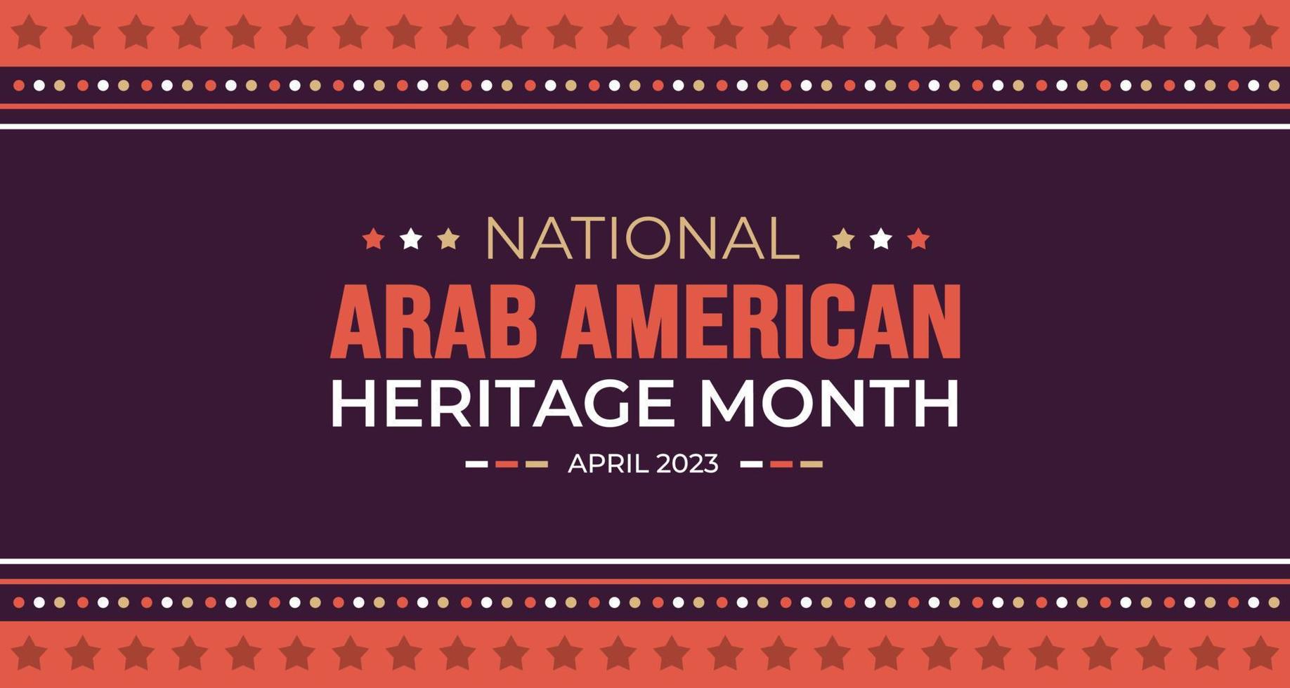 nationaal Arabisch Amerikaans erfgoed maand achtergrond. Arabisch Amerikaans erfgoed maand sociaal media banier of groet kaart. Arabisch Amerikaans erfgoed maand gevierd in april Verenigde Staten van Amerika door mensen van Arabisch oorsprong. vector