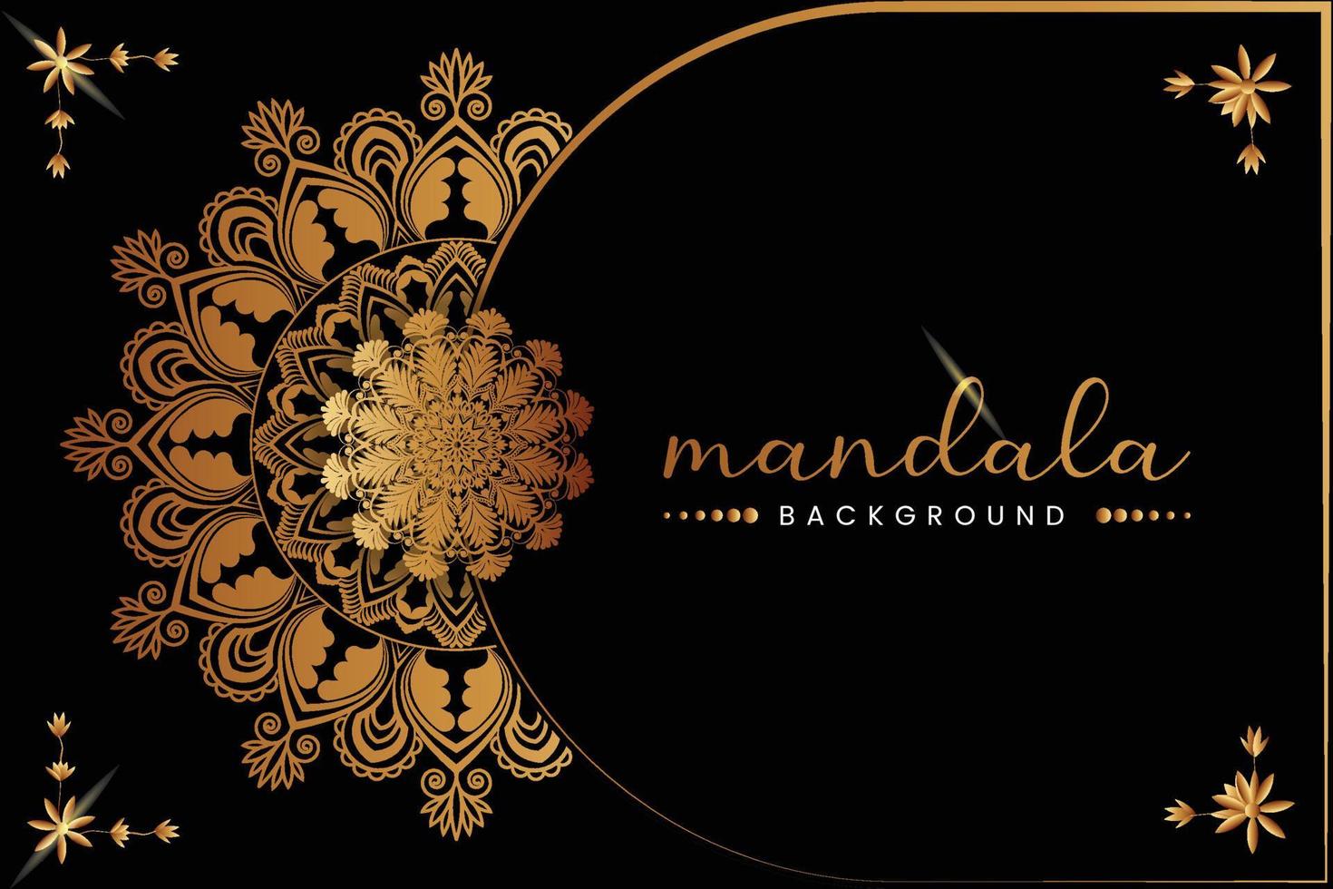mandala ontwerp achtergrond in goud kleur sier- ontwerp. vector
