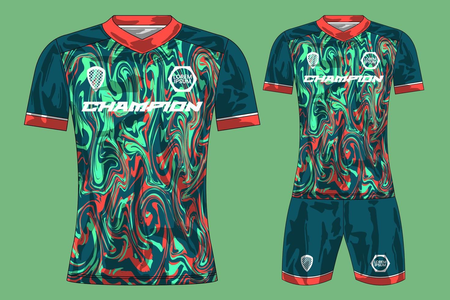 voetbal Jersey sport t-shirt ontwerp mockup voor Amerikaans voetbal club vector