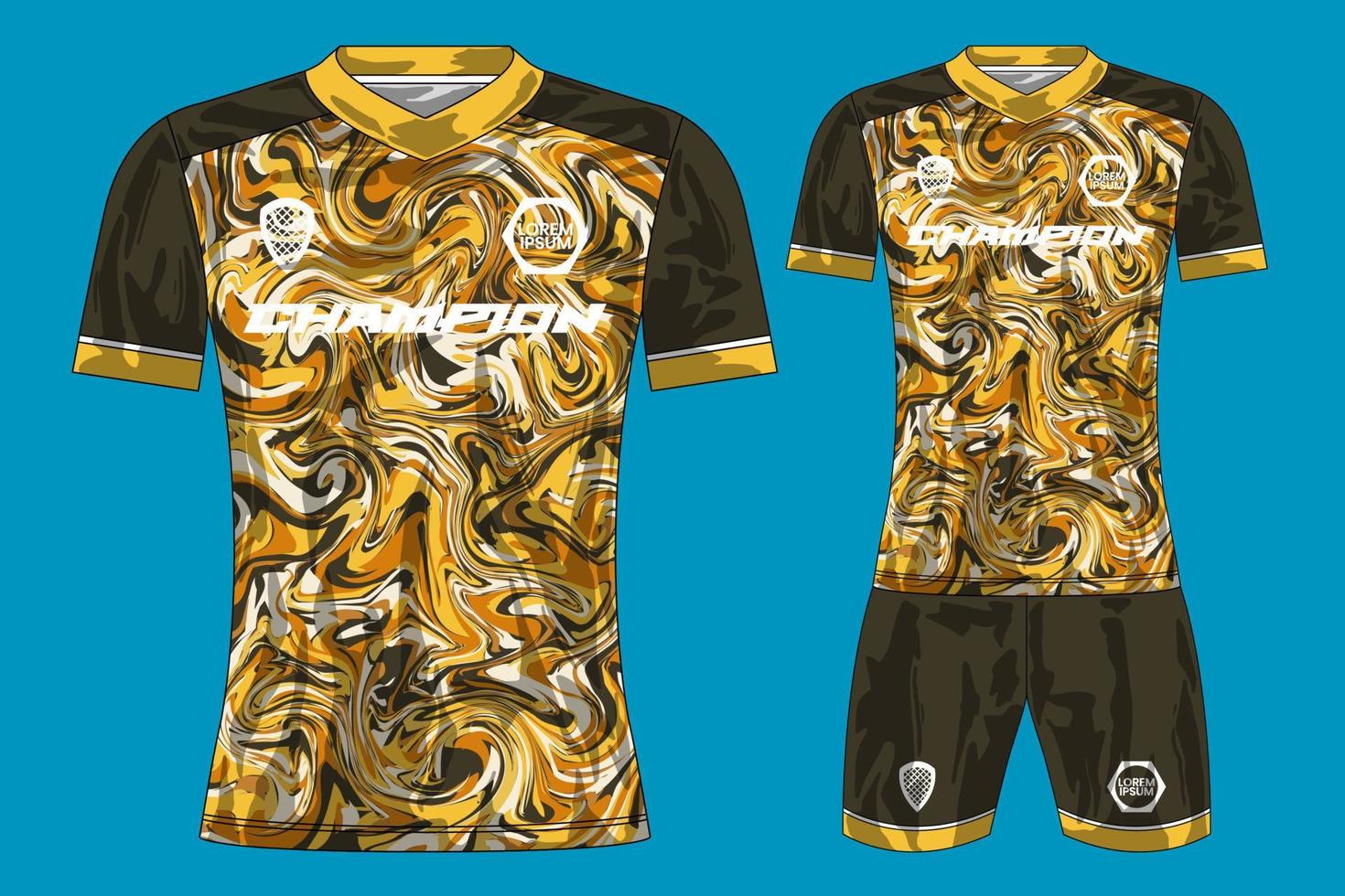 voetbal Jersey sport t-shirt ontwerp mockup voor Amerikaans voetbal club vector