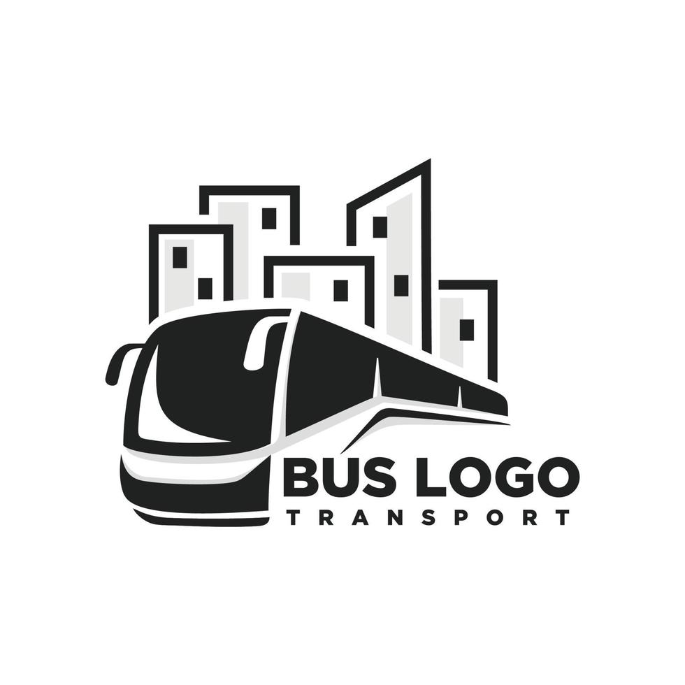 bus. reizen bus logo ontwerp vector