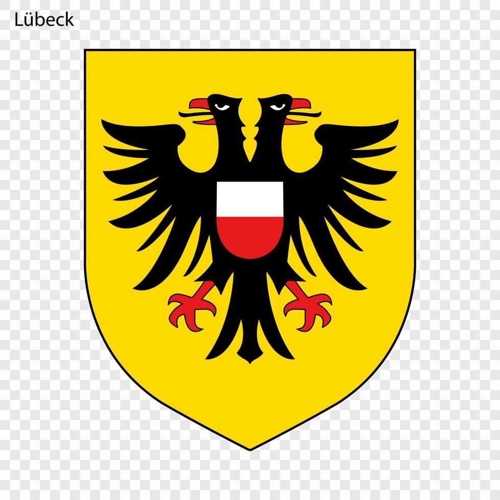 embleem van stad van Duitsland vector