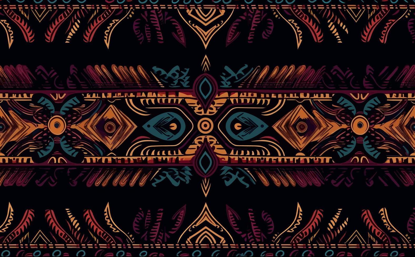 etnisch abstract ikat patroon. naadloos patroon in stam, volk borduurwerk, Mexicaans stijl. aztec meetkundig kunst ornament print ontwerp voor tapijt, behang, kleding, inpakken, kleding stof, omslag, textiel vector