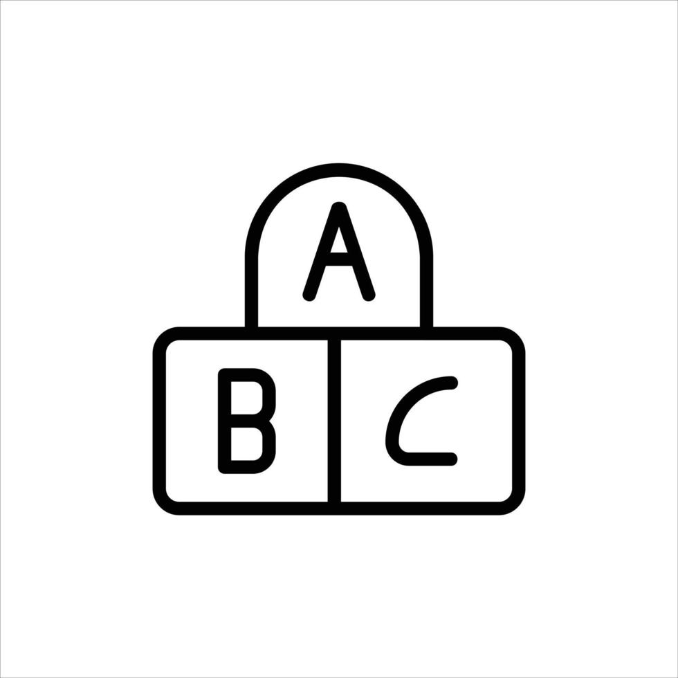 alfabet icoon met geïsoleerd vector en transparant achtergrond