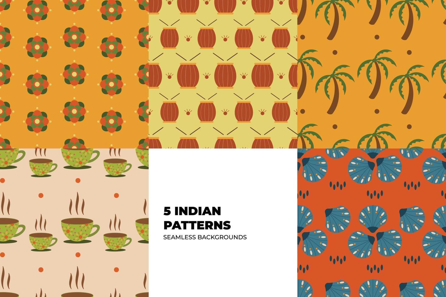 Indisch achtergrond set. tapijt tribal ornament patroon. aztec handdoek, yoga mat. vector henna- tatoeëren stijl. kan worden gebruikt voor textiel, groet groet kaart achtergrond, telefoon geval afdrukken. vector illustratie