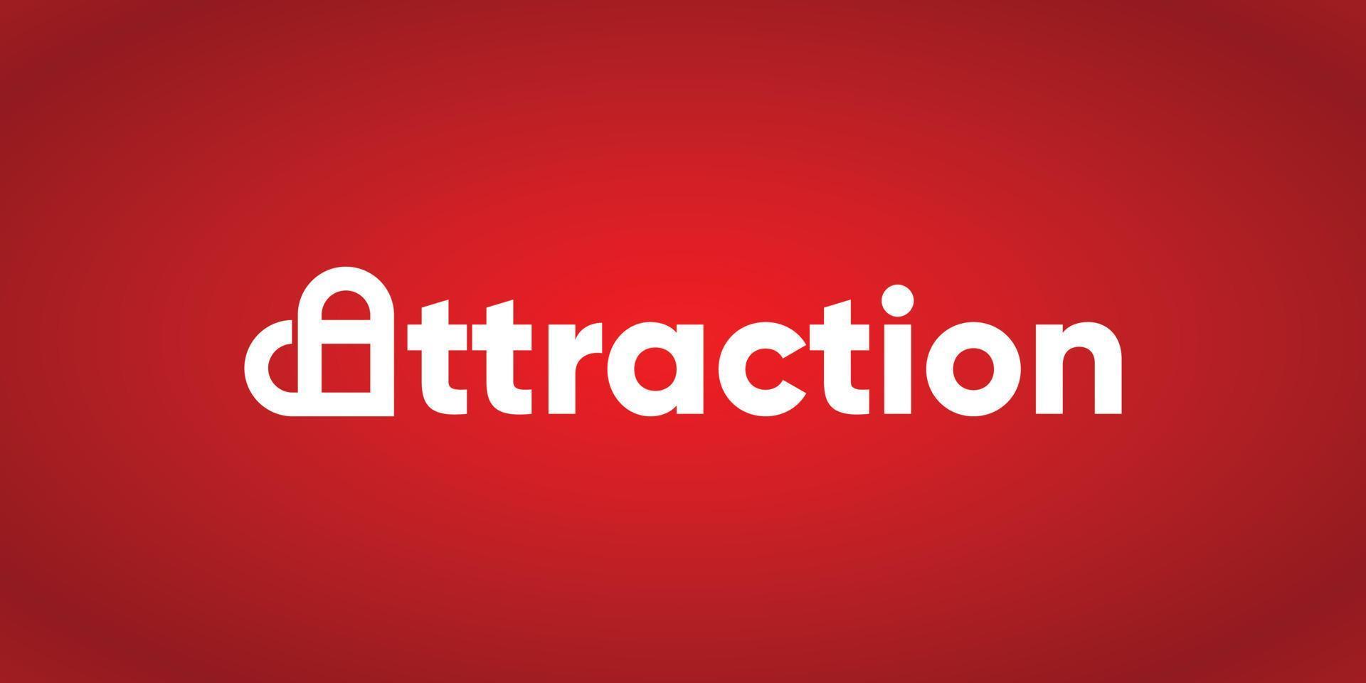 liefde attractie logo ontwerp sjabloon vector