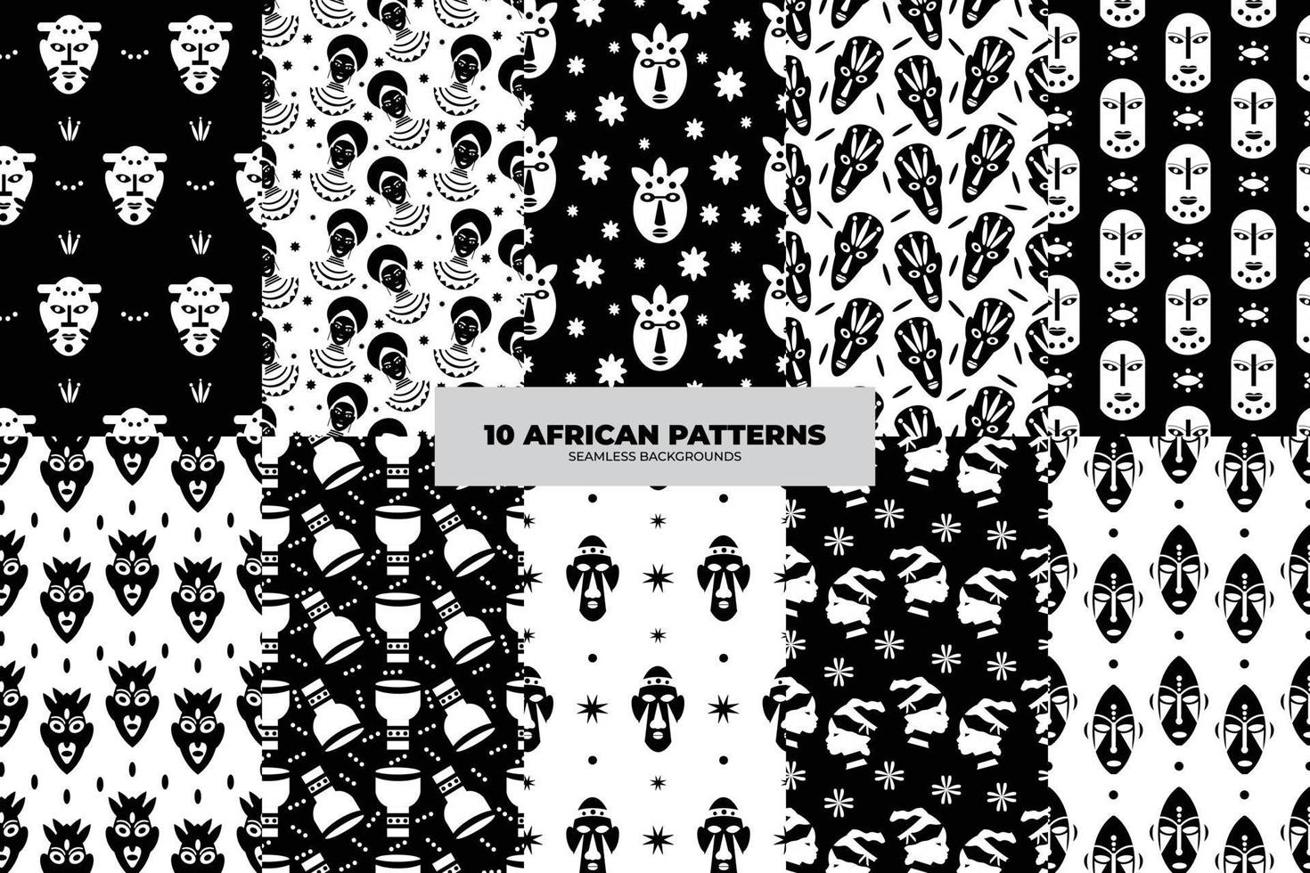 oosters monochroom patroon set. aztec stijl abstract vector illustraties. ontwerp voor textuur, kleding stof, kleding, inpakken, decoratie, tapijt. vector illustratie reeks