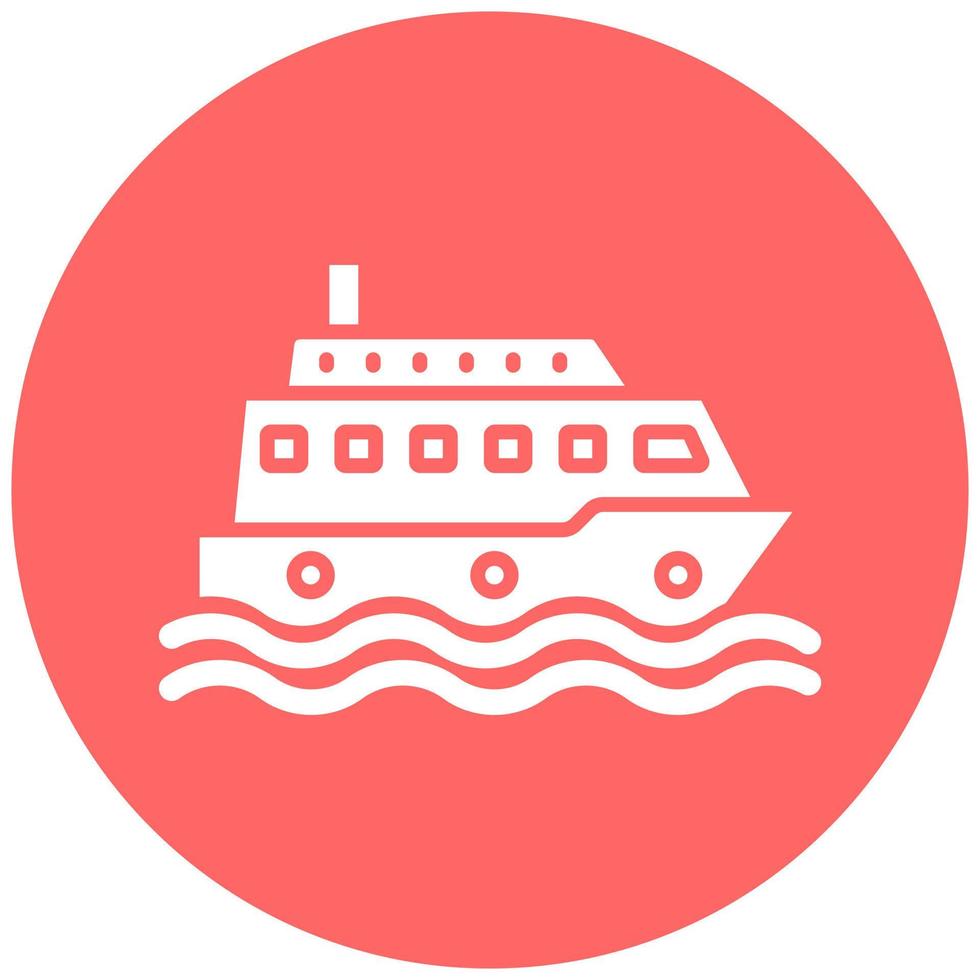 vector ontwerp veerboot boot vector icoon stijl
