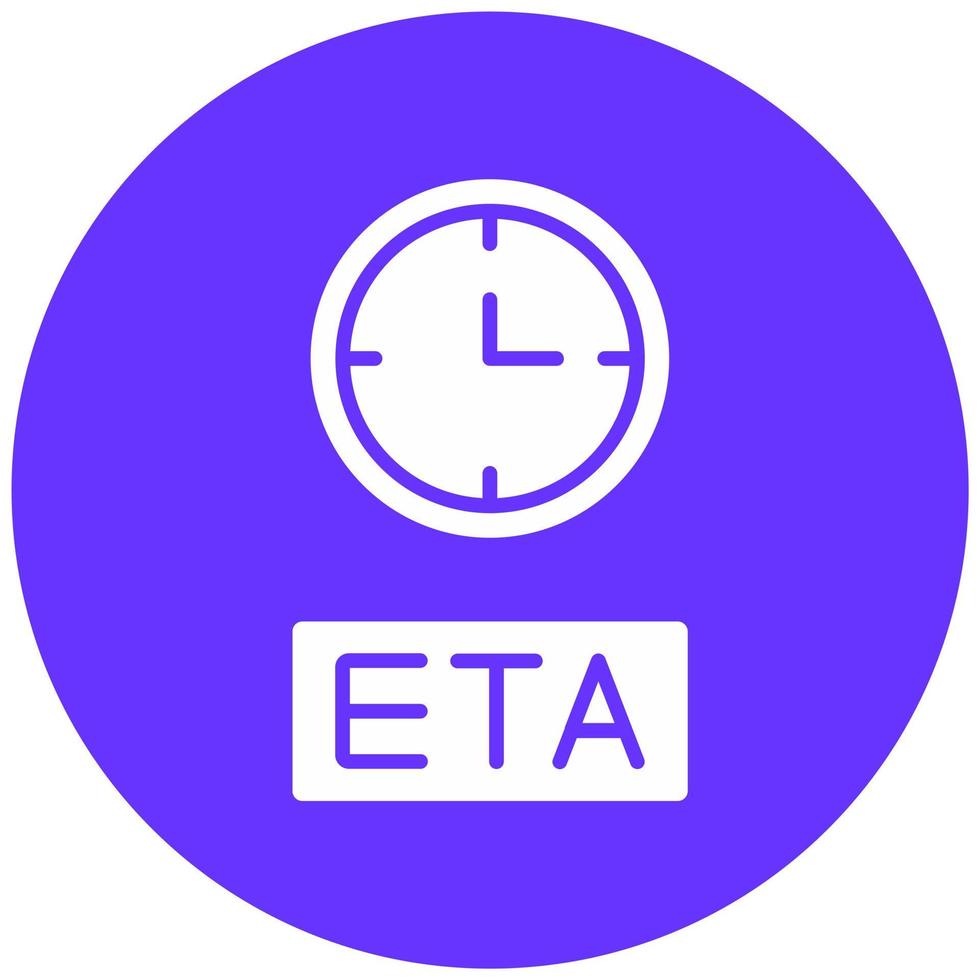 eta vector icoon stijl