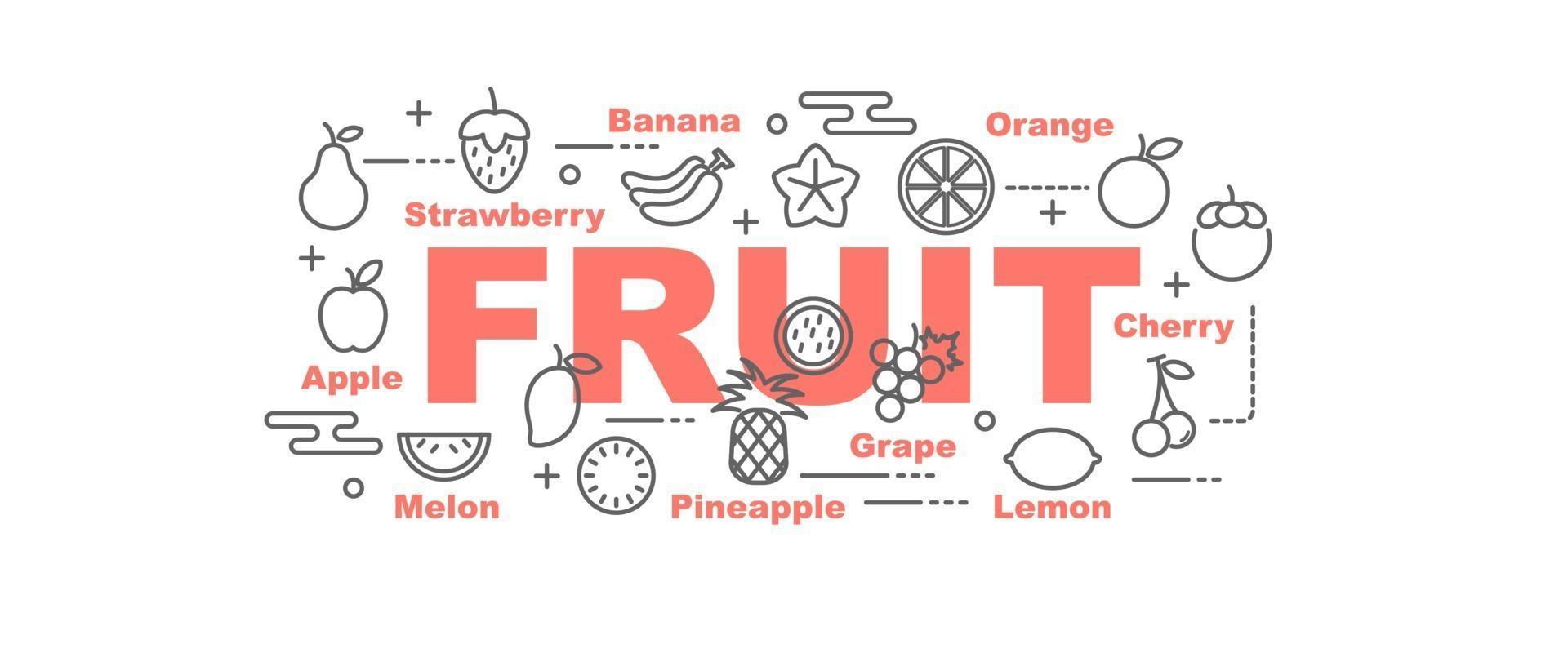 fruit vector banner