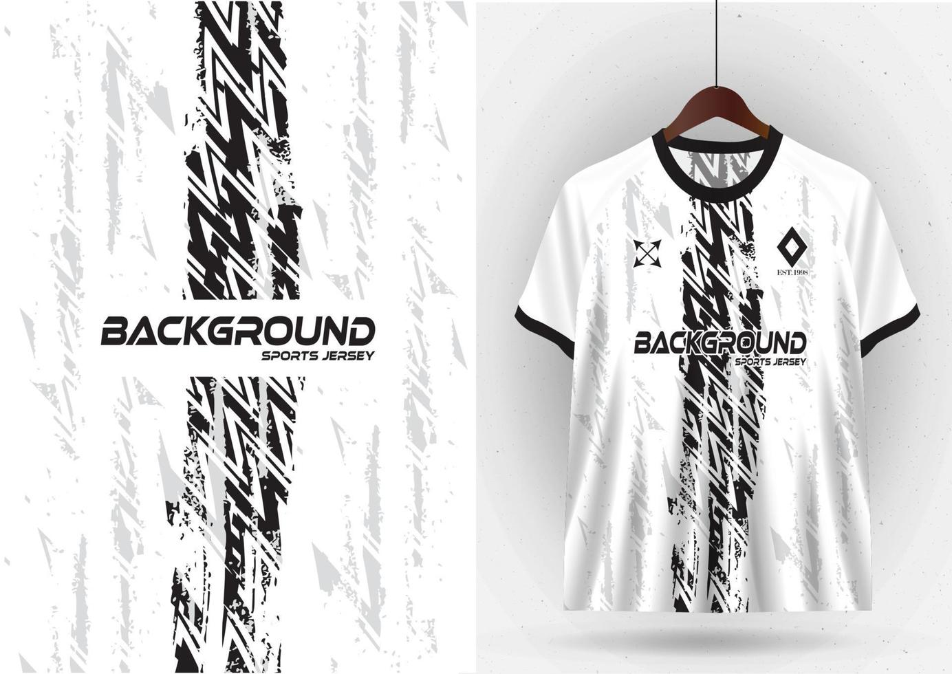 mockup t-shirt sport ontwerp sjabloon, voetbal Jersey mockup voor voetbal club. uniform voorkant en terug visie vector