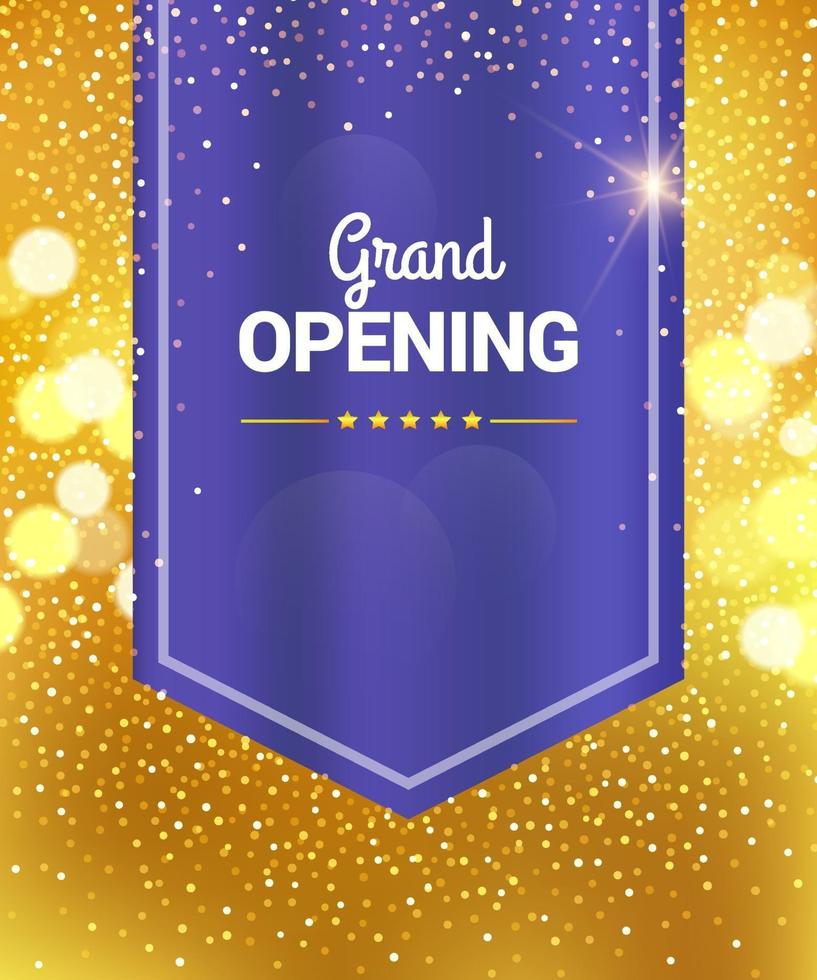 grootse openingsvieringsbanner vector