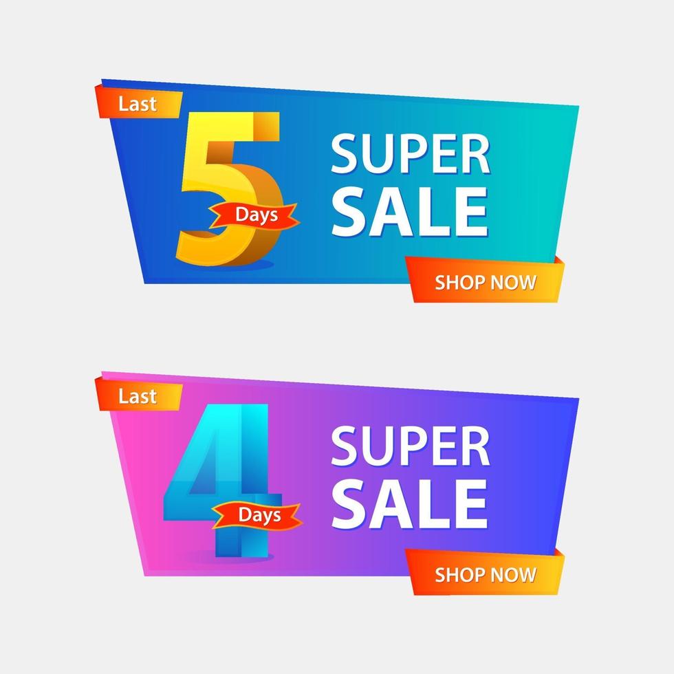 super verkoop bannerontwerp vector