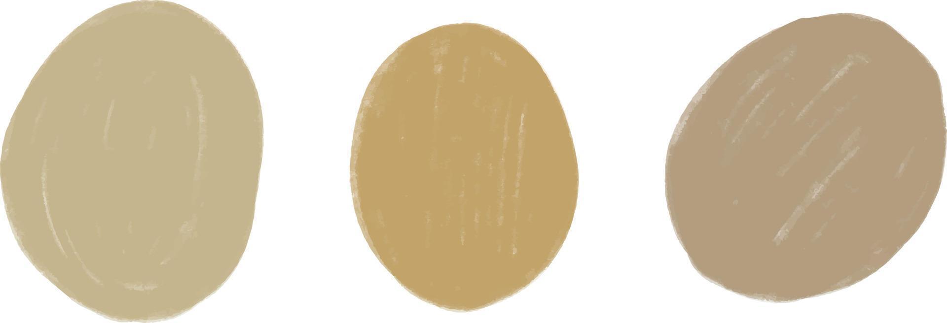 abstract vlekken met strepen van tarwe kleur. beige vlekken zijn ronde. vector