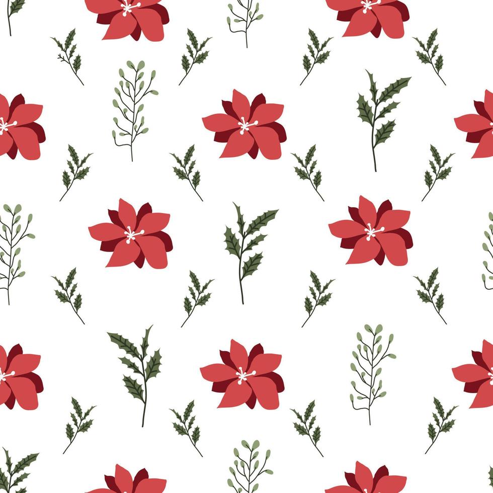 naadloos patroon met rood bloemen. Super goed voor stoffen, huis texliet, achtergronden, wijnoogst stijl ontwerpen. naadloos bloemen patroon. schattig retro texturen. vector