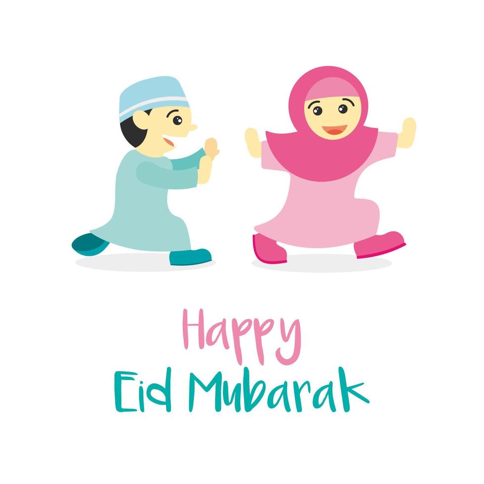 eid mubarak vector met moskee voor uw ontwerp