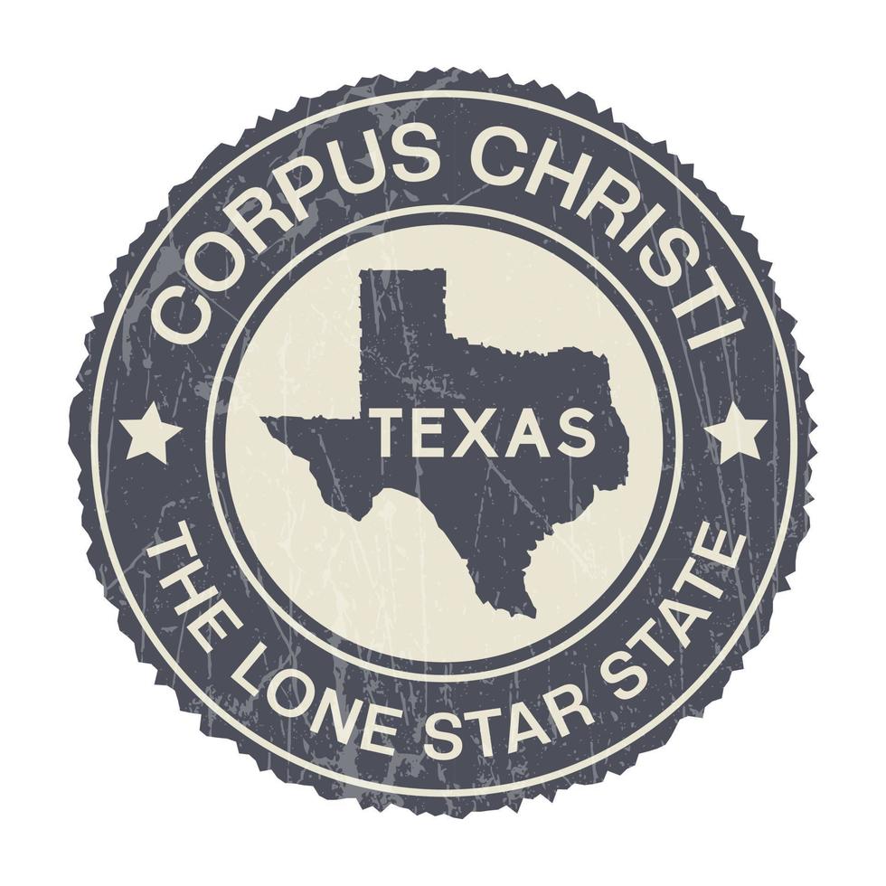 corpus christi embleem, Verenigde staat van Amerika, austin, Texas ronde vorm insigne, stempel, icoon, Texas stad vector, rubber, label, corpus christi grunge rubber vector