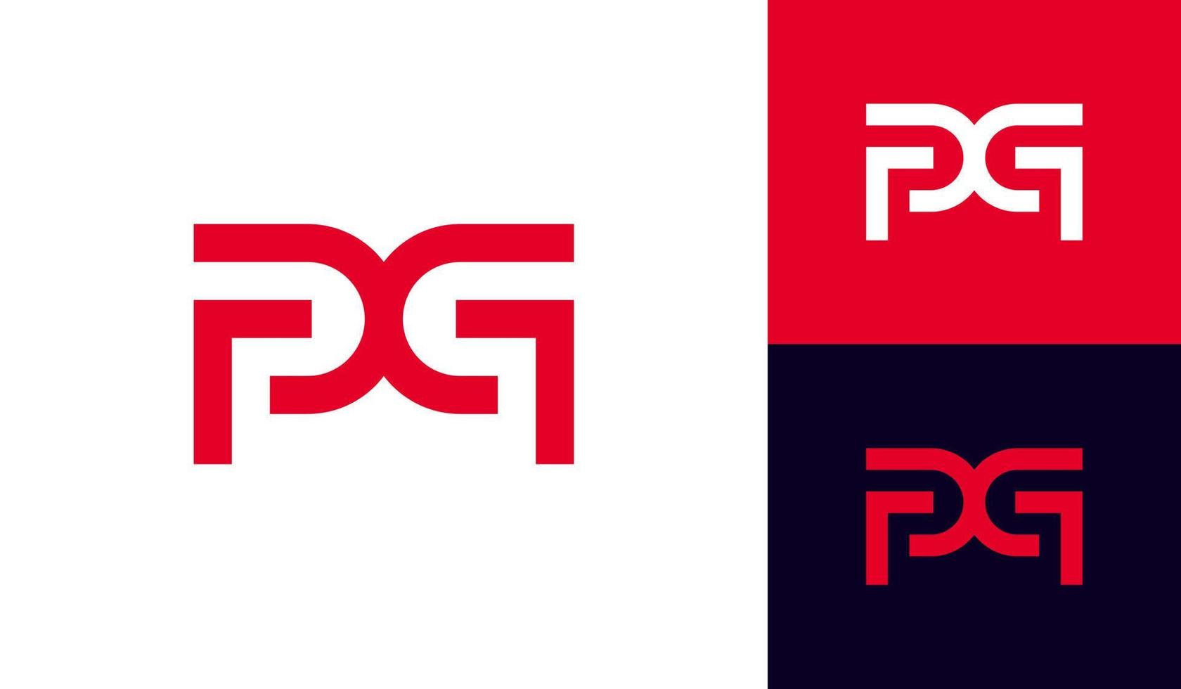 modern en gemakkelijk brief pag monogram logo ontwerp vector