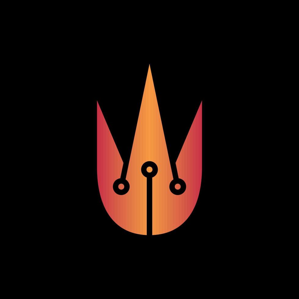 vlam brand meetkundig technologie logo vector