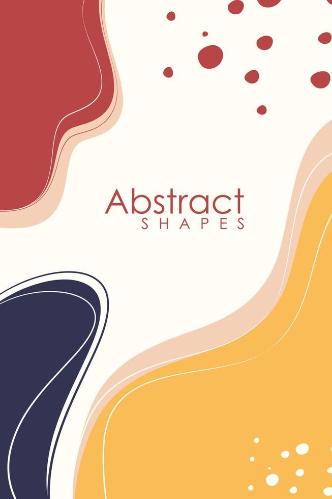 abstract hedendaags esthetisch achtergrond met eeuw modern minimalistische kunst afdrukken. biologisch vorm vector